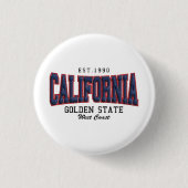 3D Californië Ronde Button 3,2 Cm (Voorkant)