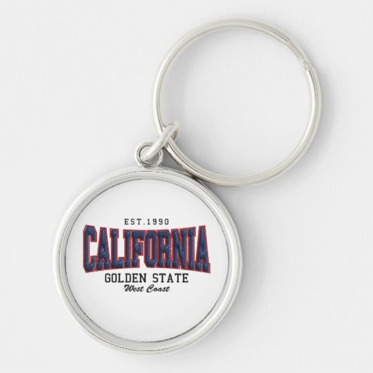 3D Californië Sleutelhanger (Voorkant)