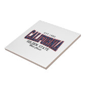 3D Californië Tegeltje (Zijkant)