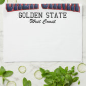 3D Californië Theedoek (Gevouwen)