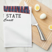 3D Californië Theedoek (Quarter Fold)