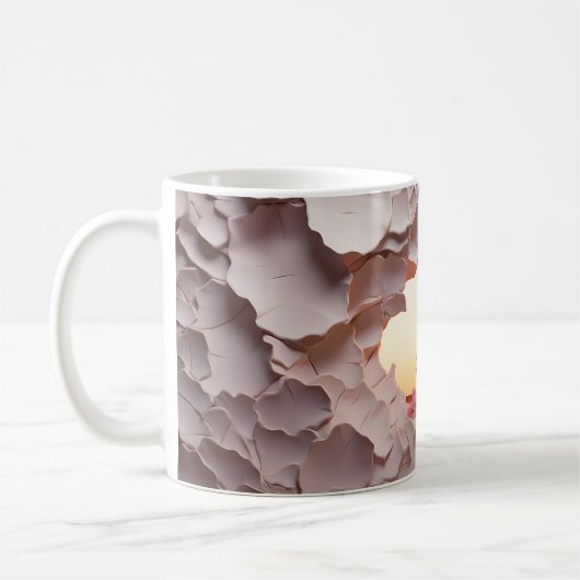 3D Canyon bij Dusk ontwerp Koffiemok (Links)