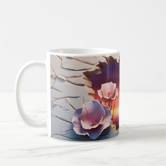 3D Canyon bij Dusk ontwerp Koffiemok (Links)