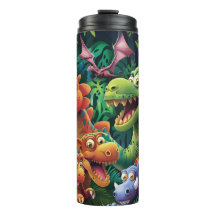 3D Cartoon Dinosaurussen Sublimatie Tumbler