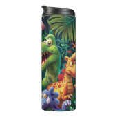 3D Cartoon Dinosaurussen Sublimatie Tumbler Thermosbeker (Geroteerd rechts)