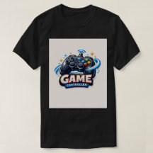 3D Cartoon Gamecontroller T-shirt Logo