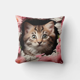 3D cat pillow Kussen