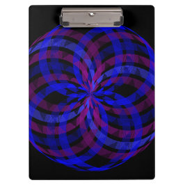 3D Center Flower Petal Geometric Clipboard Klembord