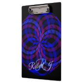 3D Center Flower Petal Geometric Clipboard Klembord (Links)