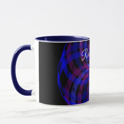 3D Center Flower Petal Geometric Coffee Mug Mok (Links)