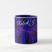 3D Center Flower Petal Geometric Coffee Mug Mok (Midden)