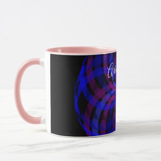 3D Center Flower Petal Geometric Coffee Mug Mok (Links)