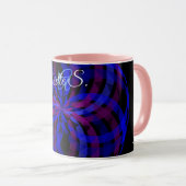 3D Center Flower Petal Geometric Coffee Mug Mok (Voorkant rechts)