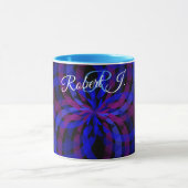 3D Center Flower Petal Geometric Coffee Mug Mok (Midden)