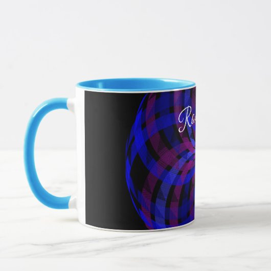 3D Center Flower Petal Geometric Coffee Mug Mok (Links)