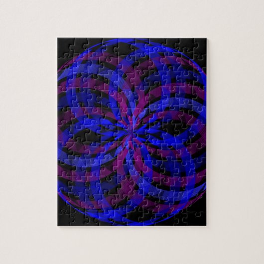 3D Center Flower Petal Geometric Puzzle Legpuzzel (Verticaal)