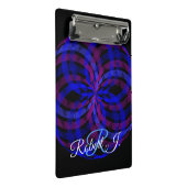 3D Center Geometric Flower Petal Mini Clipboard Mini Klembord (Schuin)