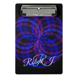 3D Center Geometric Flower Petal Mini Clipboard Mini Klembord