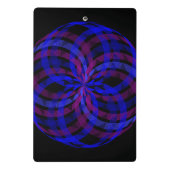 3D Center Geometric Flower Petal Mini Clipboard Mini Klembord (Achterkant)