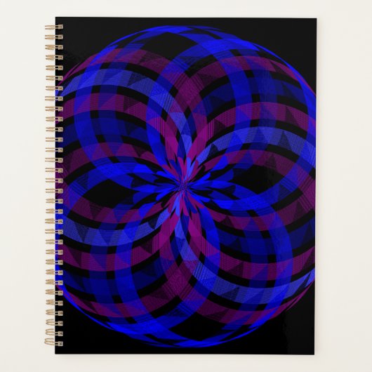 3D Center Geometric Flower Petal Planner (Voorkant)