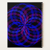 3D Center Geometric Flower Petal Spiral Planner (Achterkant)