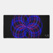 3D Centrum Bloem Petal Desk Muismat Mat (Voorkant)