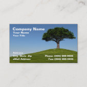 3D Cherry Tree op Hill tegen Clear Blue Sky Visitekaartje (Voorkant)