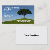 3D Cherry Tree op Hill tegen Clear Blue Sky Visitekaartje (Voorkant / Achterkant)