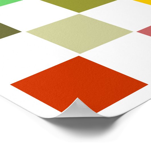 3D Chess LABEL Grid (1-1/4-inch koelkasten) Poster (Hoek)