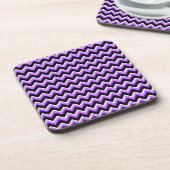3D Chevron in Purples en Black Onderzetter (Linkerzijde)