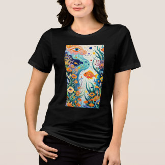 3D,Children's graffiti Tri-Blend Shirt