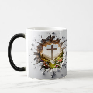 3D Christelijk Kruis Magische Mok