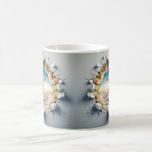 3D Christian Cross Magische Mok (Center)