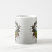 3D Christian Cross Magische Mok (Center)