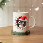 3D Christmas Penguin Mok - Schattigee feestelijke 