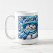 3D Christmas Snowman Koffiemok (Links)