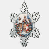 3D CLASSIC KERSTMIS  KERSTMAN KERAMISCHE BAL ORNAMENT (Rechts)