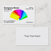 3D Colorful Paint Chips Visitekaartje (Voorkant / Achterkant)