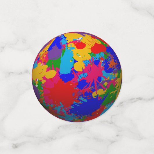 3D-Confetti voor schildpadplaat Confetti (Kleine voorkant)