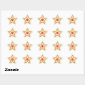 3d Cookie Star Kerstmis Ster Sticker (Vel)