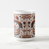 3D Copper Christmas Snowman  Koffiemok (Center)