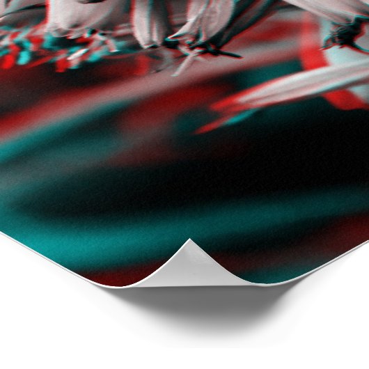 3D Crazy Flower Poster (Hoek)