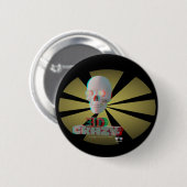 3D Crazy Ronde Button 5,7 Cm (Voorkant /achterkant)