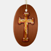 3D Cross-Ornament Keramisch Ornament (Rechts)