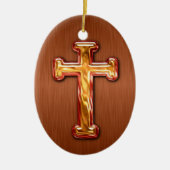 3D Cross-Ornament Keramisch Ornament (Voorkant)