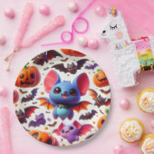 3D cute bats halloween Papieren Bordje (Feest)