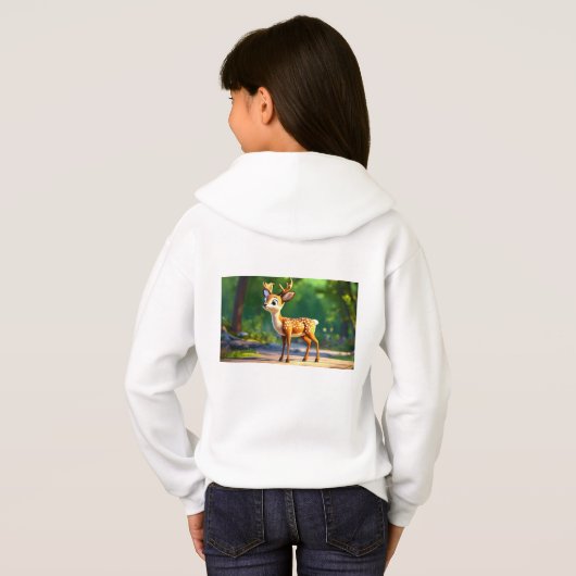 **3D Cute Cartoon Deer** (Achterkant volledig)