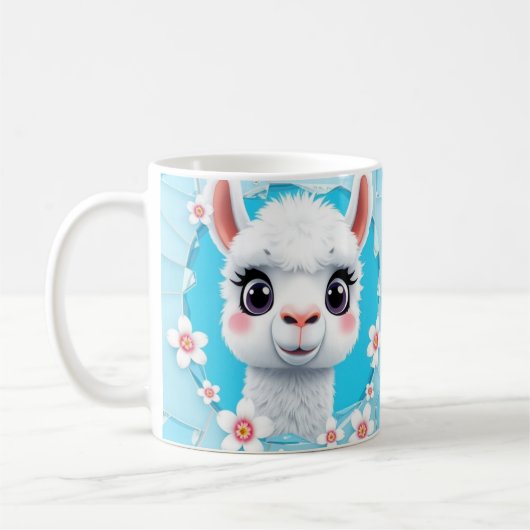 3d cute lama mok wrap, 3d mok ontwerp (Links)