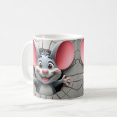 3d cute muismokkel omwikkeling, 3d mok omwikkeling (Voorkant links)