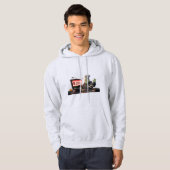3D Cute Zombie Programmer Chef - Error 666 Coffee Hoodie (Voorkant volledig)